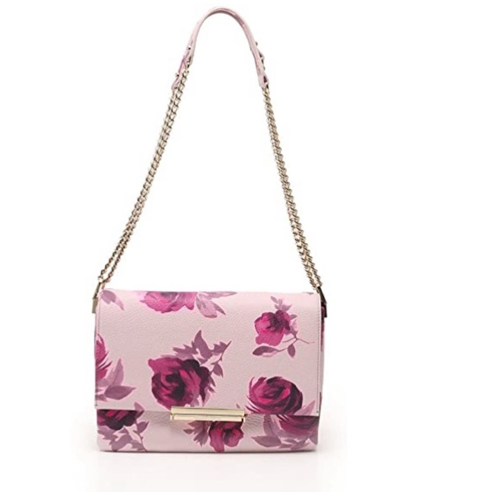 NWT Rare  Kate Spade Emerson Place Plum Dawn Roses Lenia Bag     f